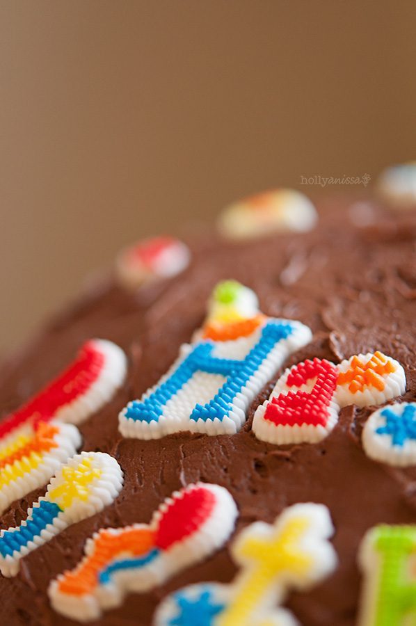 birthday cake macro topping candy