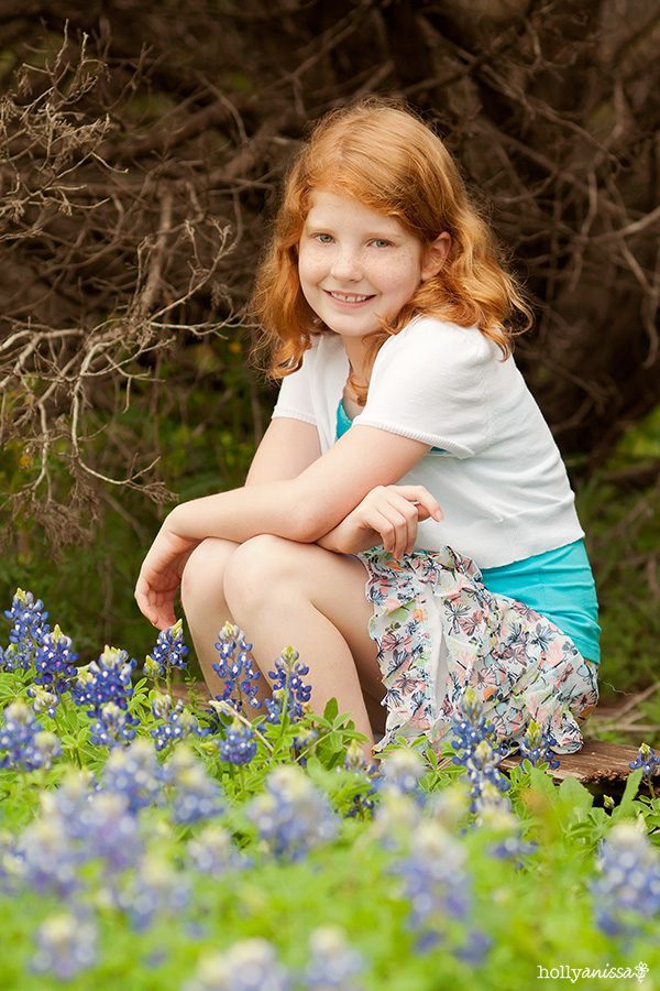 Austin child photographer bluebonnets lifestyle portrait