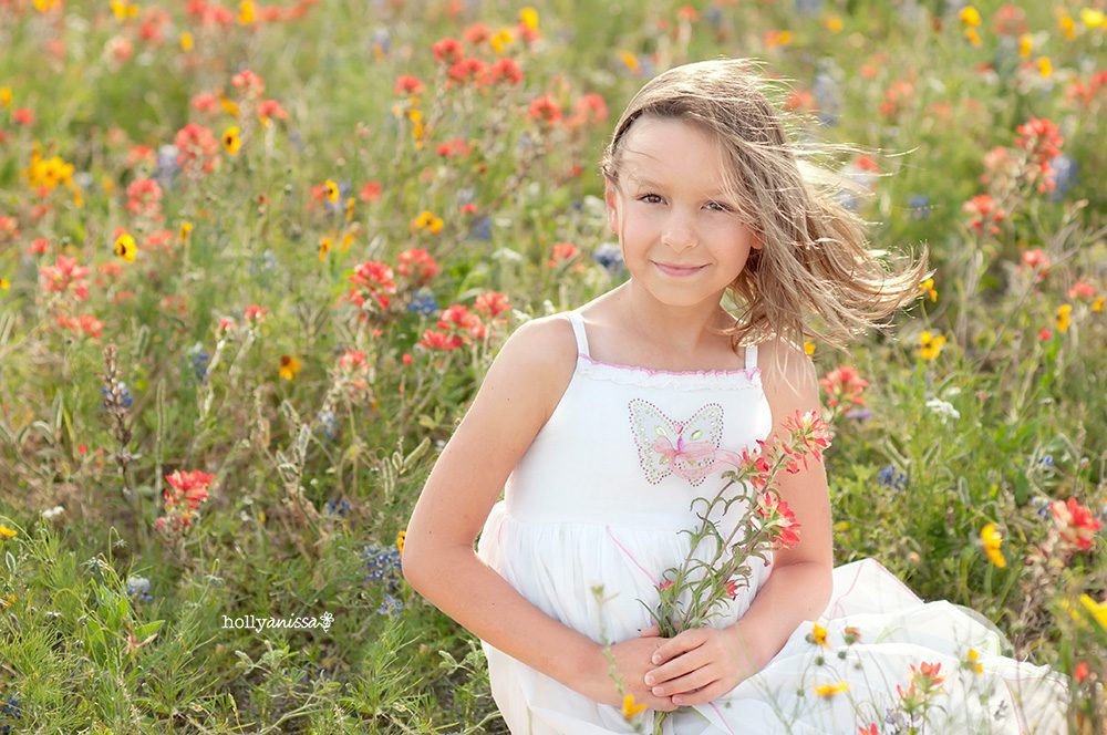 Austin child portrait lifestyle wildflower photographer
