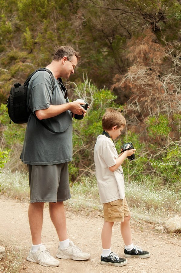 Austin lifestyle child photographer Boy Scouts hike father fatherhood