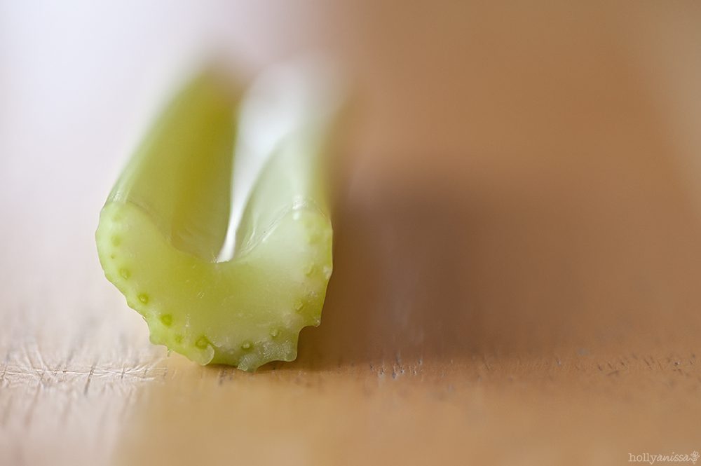 Austin food celery macro photographer