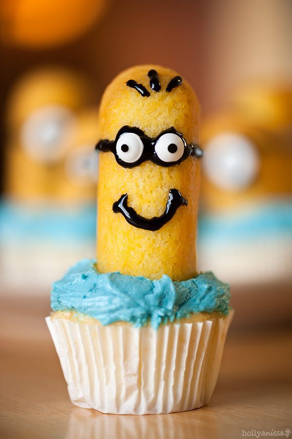 Austin food photographer minion Despicable Me cupcake birthday