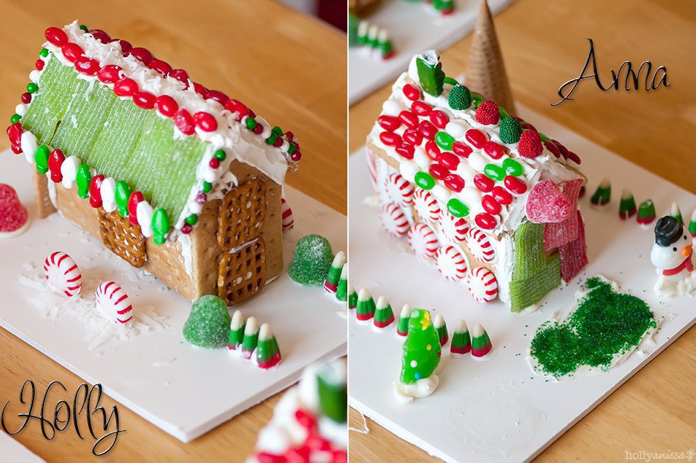 Austin lifestyle food child family candy gingerbread house photographer
