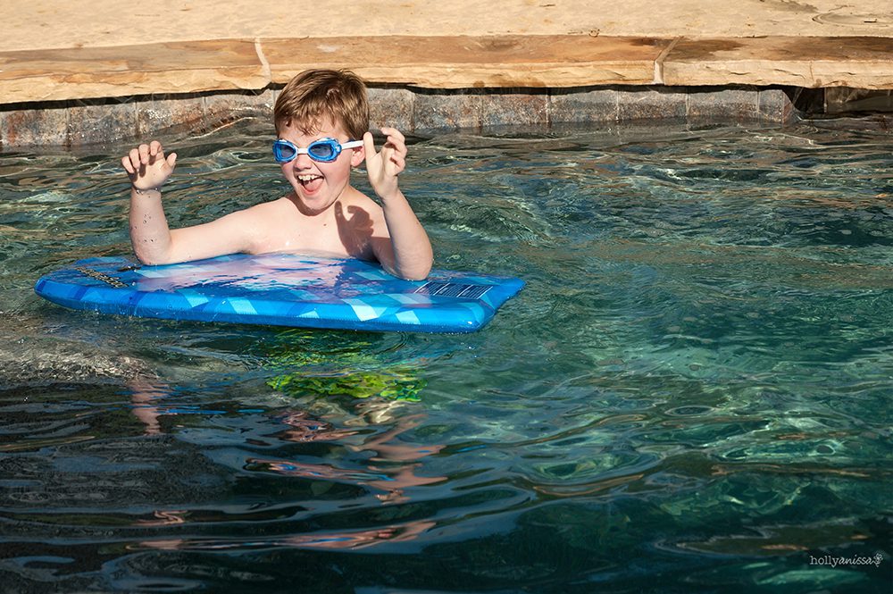 New Braunfels lifestyle boy child pool swim photographer