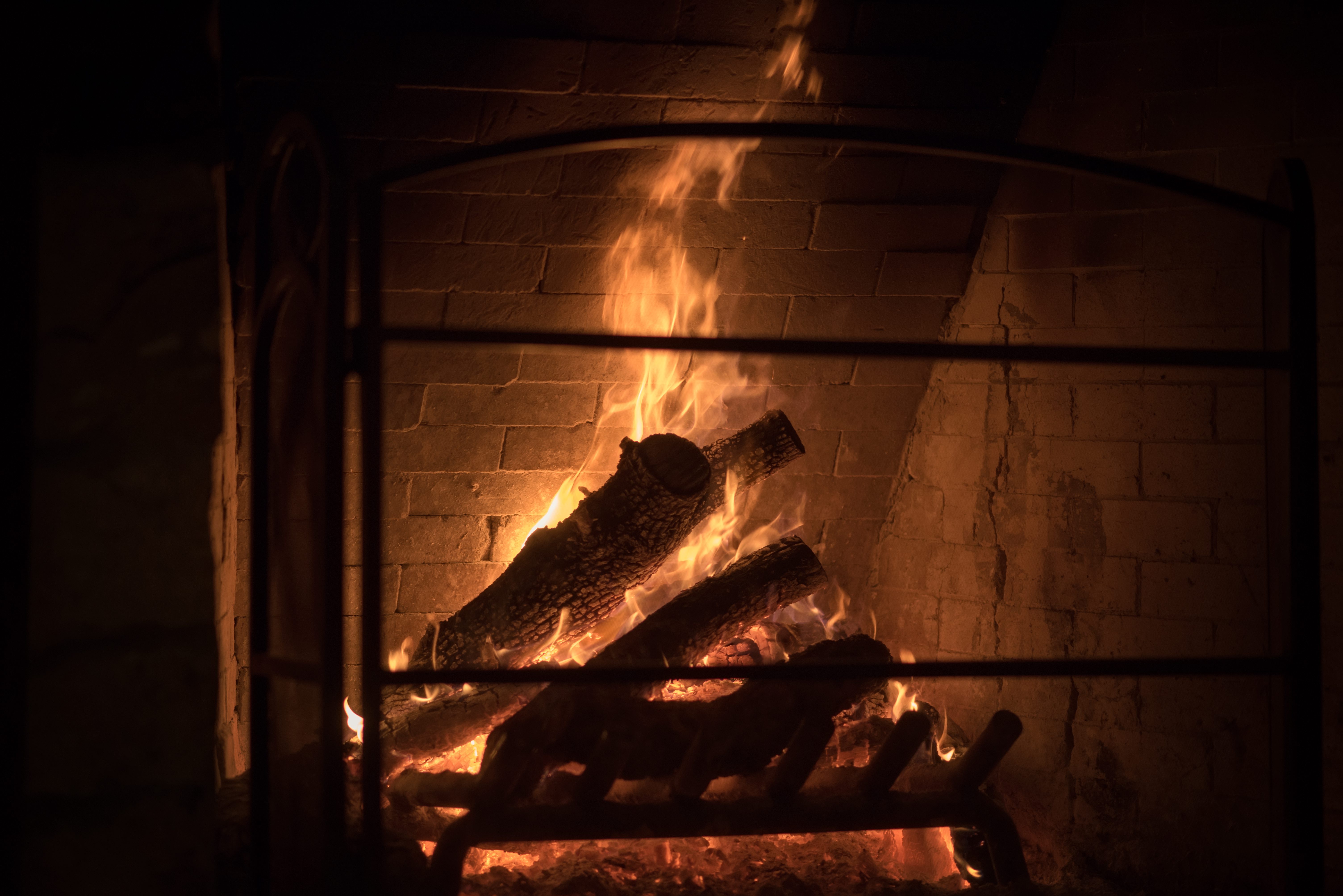 New Braunfels Gruene Gristmill fire fireplace photographer