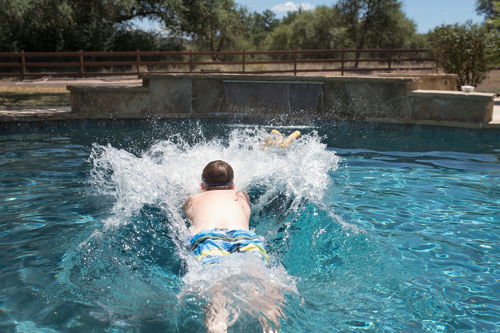 New Braunfels child pool swim photographer