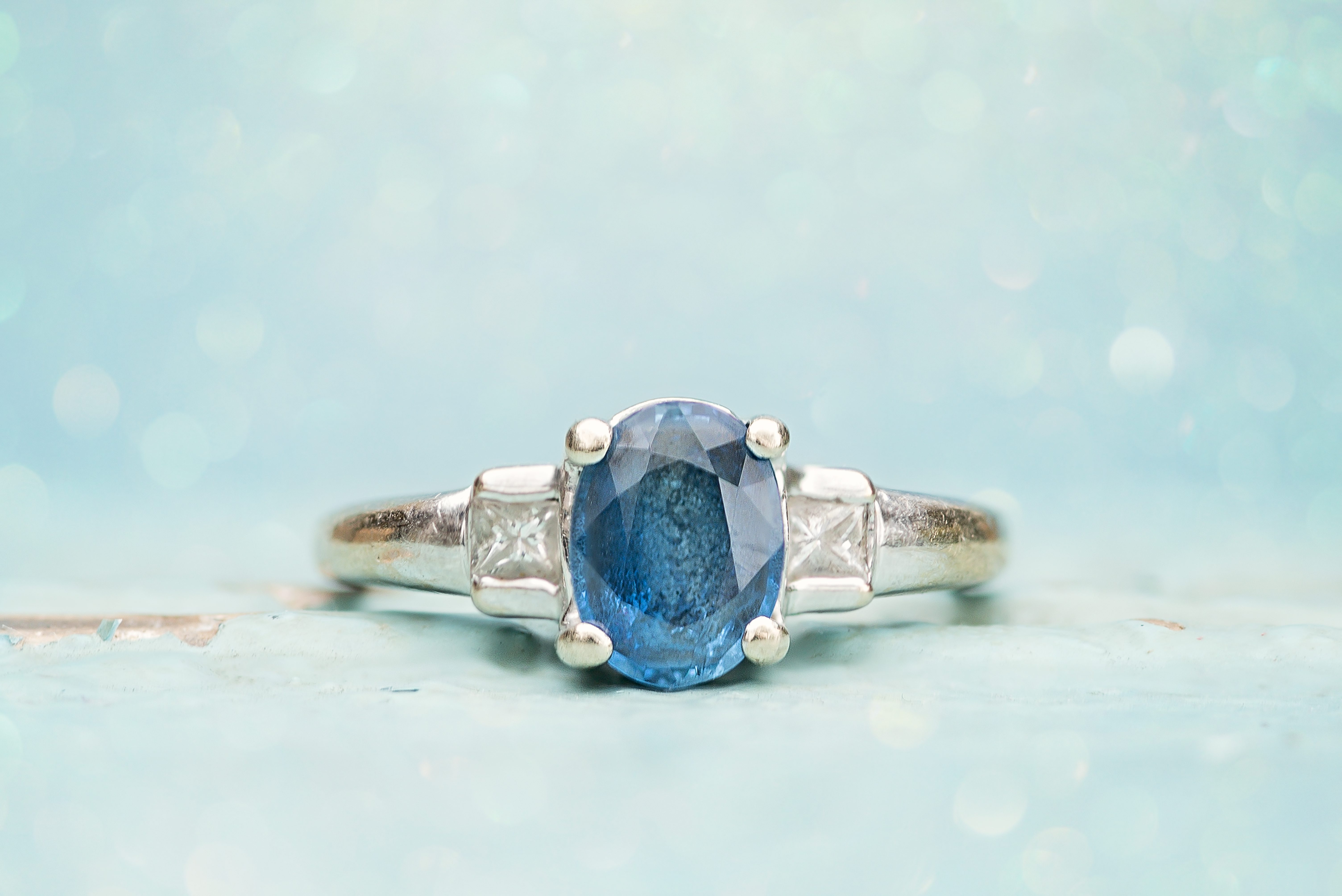 New Braunfels macro jewelry ring blue photographer