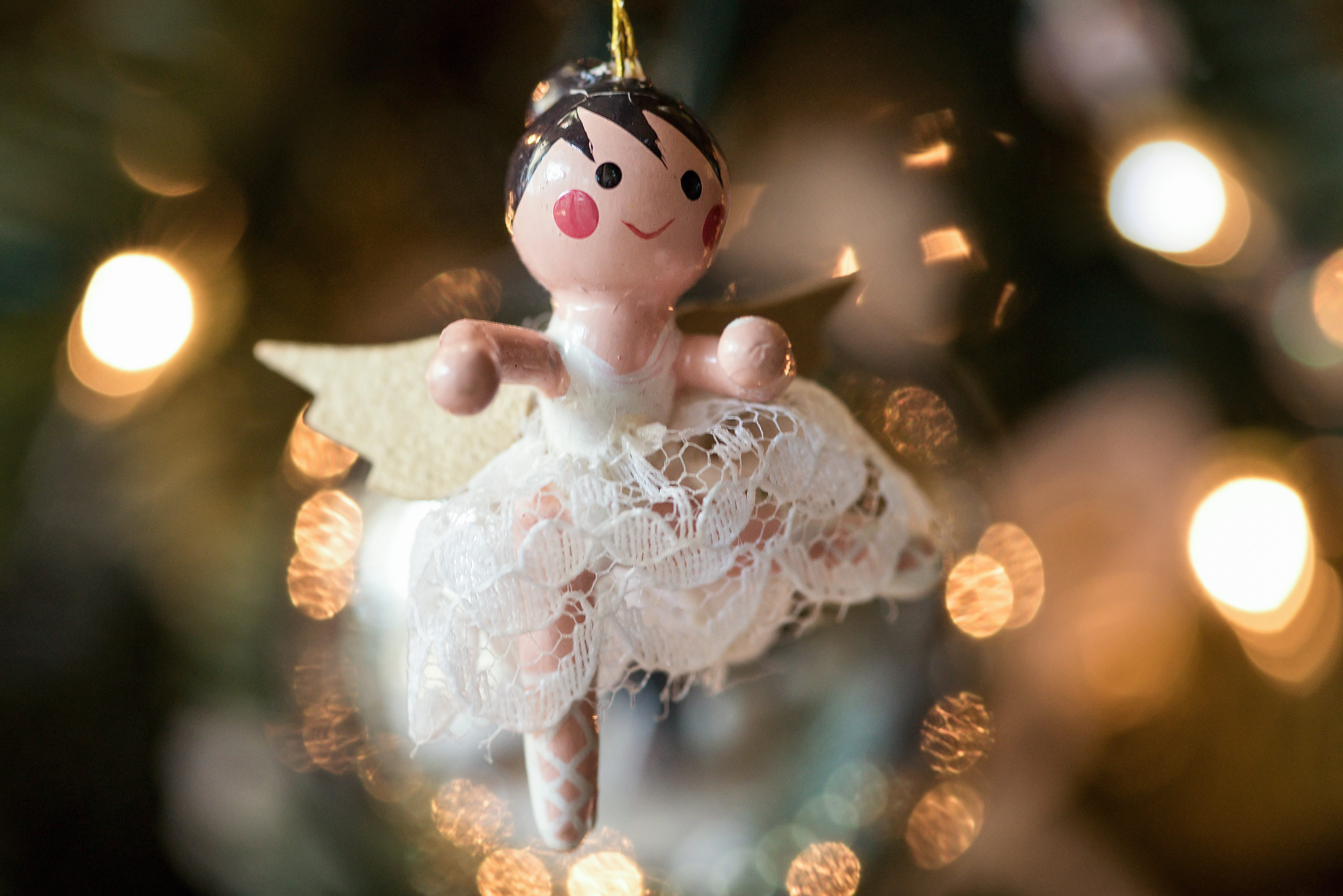 New Braunfels photographer macro angel ornament Christmas